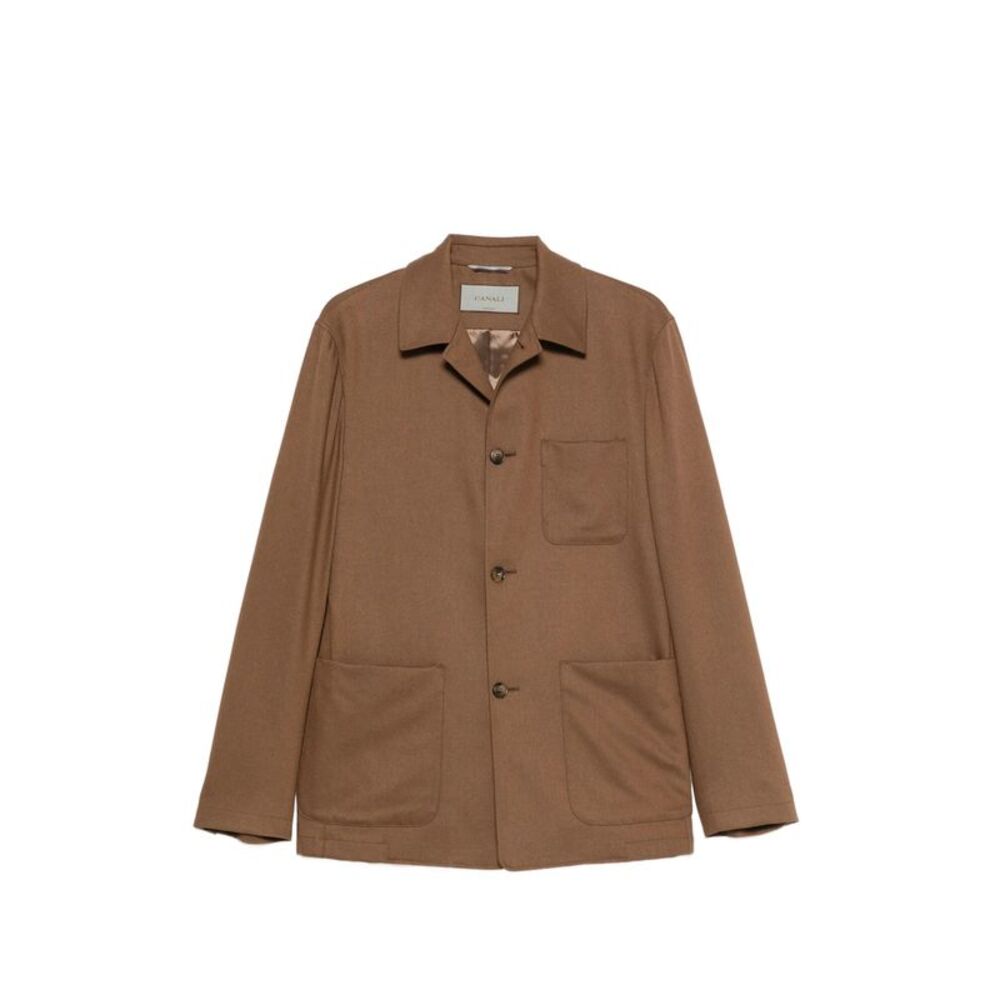 Canali Brown Jackets - Shirt Jackets Men